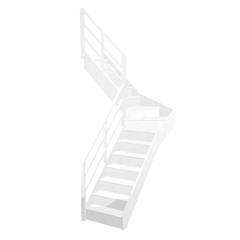 Escalier Faubourg quart tournant intermédiaire rampe Eden
