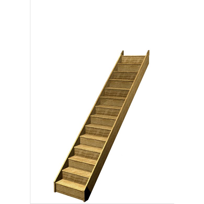 Escalier Faubourg droit sans rampe