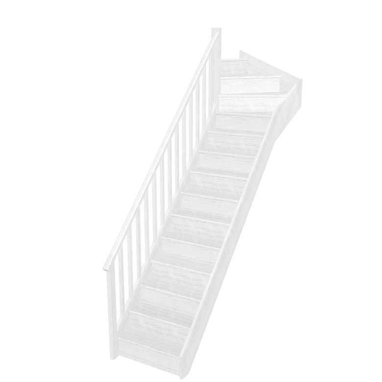 Escalier Faubourg quart tournant haut rampe Idéal