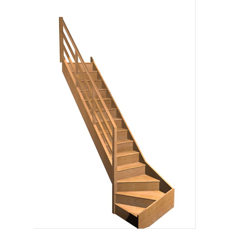 Escalier Faubourg quart tournant bas rampe Eden