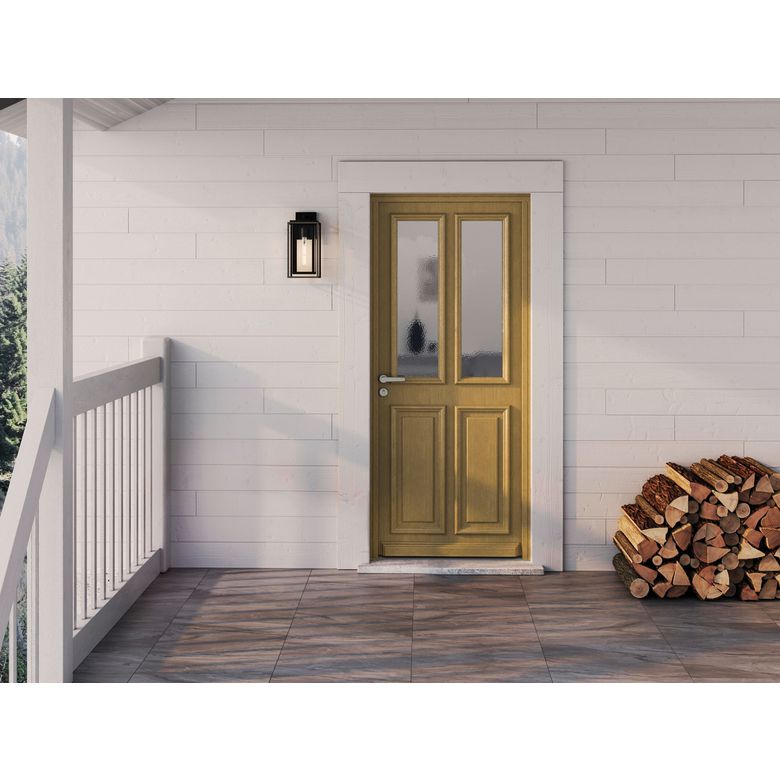 Porte d'entrée ANNE-EVA bois exotique -Lapeyre