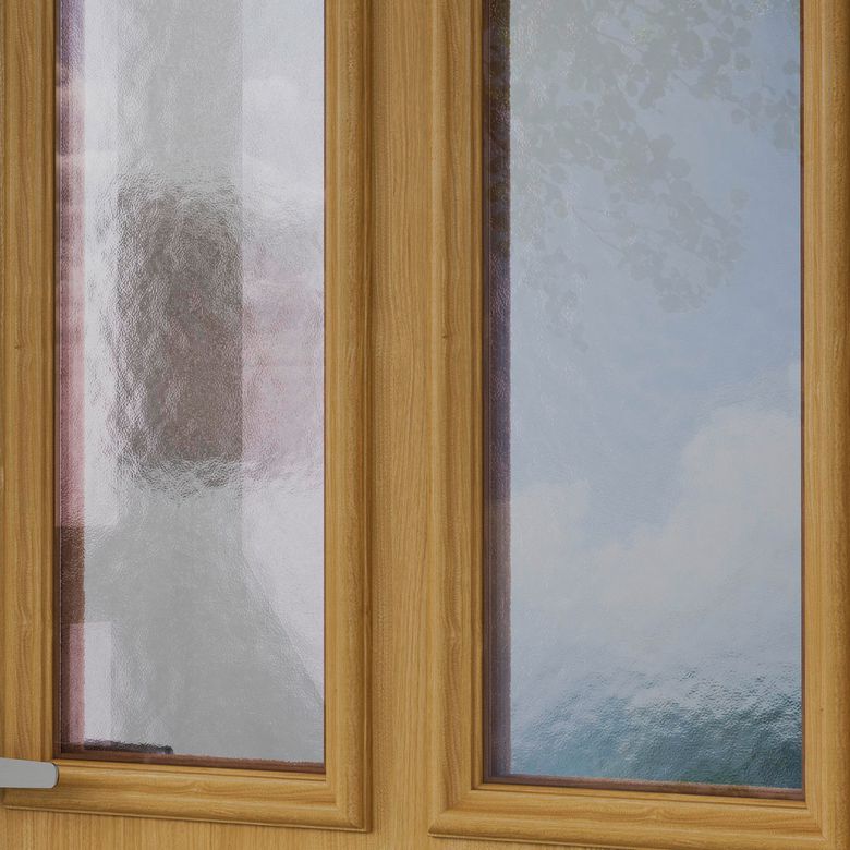 Porte d'entrée ANNE-EVA bois exotique -Lapeyre