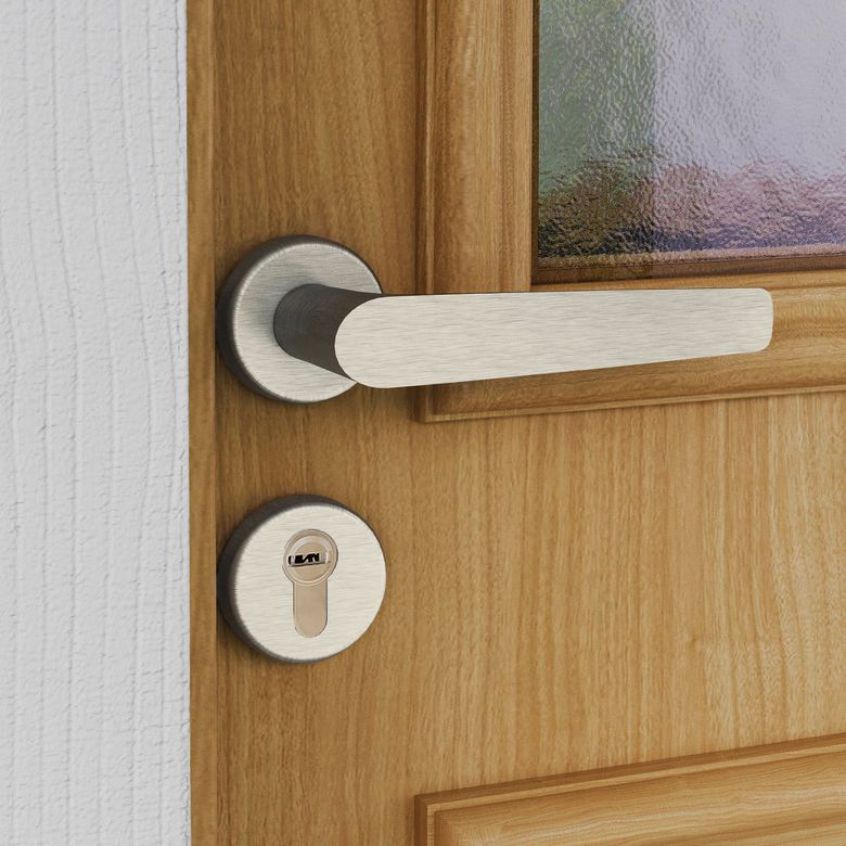 Porte d'entrée ANNE-EVA bois exotique -Lapeyre