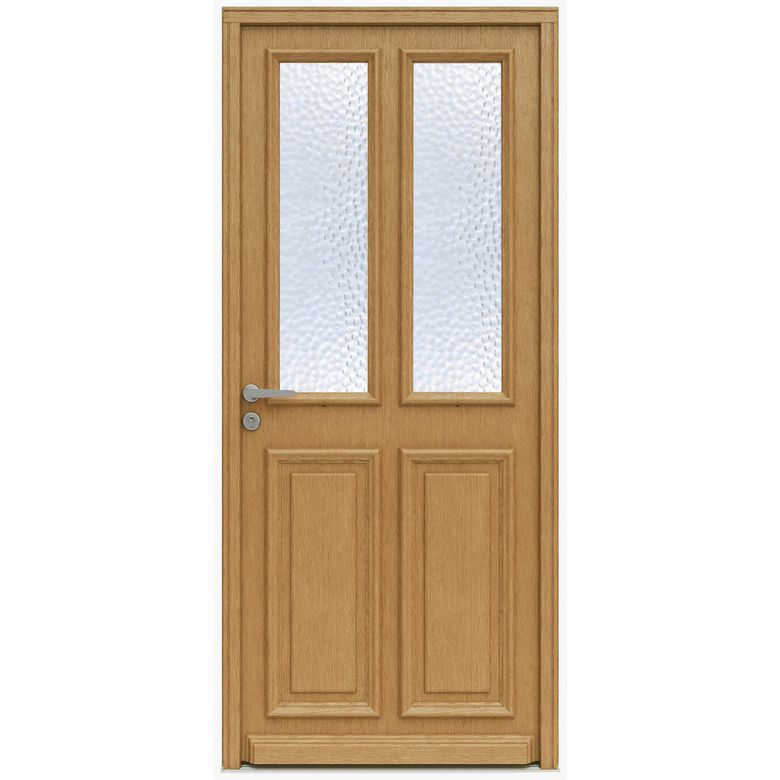 Porte d'entrée ANNE-EVA bois exotique -Lapeyre