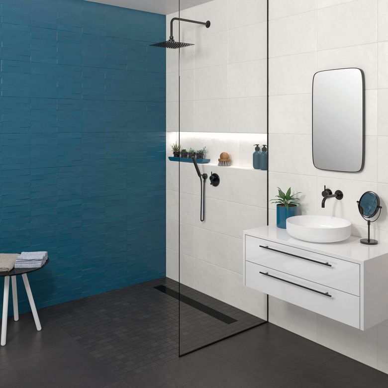 Carrelage mural BELEM bleu 30X60-Lapeyre