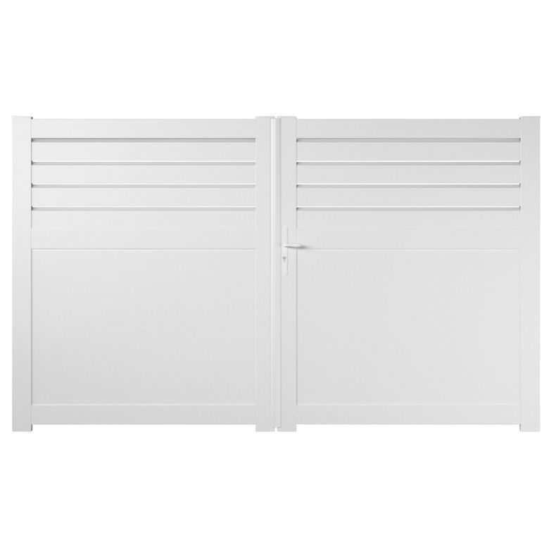 Portail battant PVC ARRADON avec accessoires 180 x l.350 Main Image