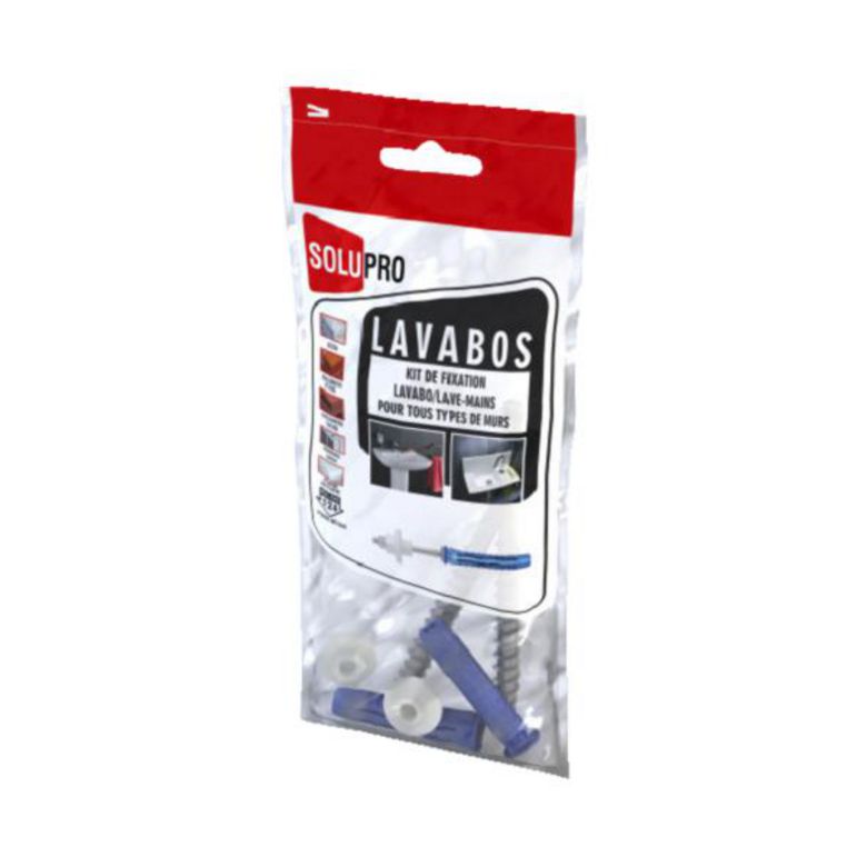 Kit de fixation lavabo et lave-mains tous supports Main Image