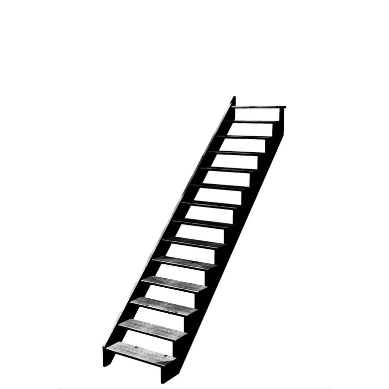 Escalier Ouessant droit sans rampe