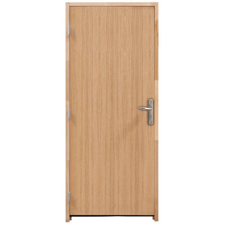 Bloc-porte palier EI30 Chêne ASTRID 2 - 38 dB - 3 points - Lapeyre