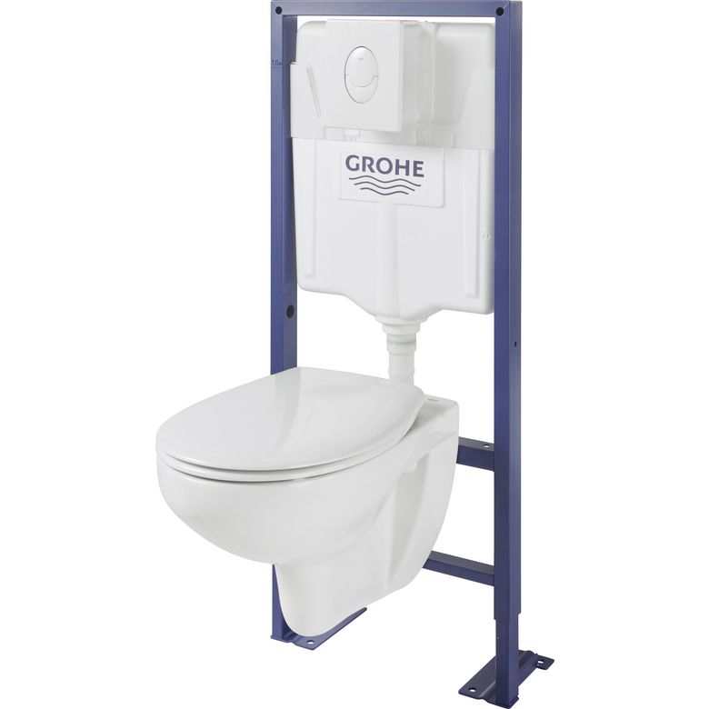 Pack cuvette FRED ss bride+abatt fdc+bâti wc PRIVILEGE sol/mur 2023+pl START blc Main Image