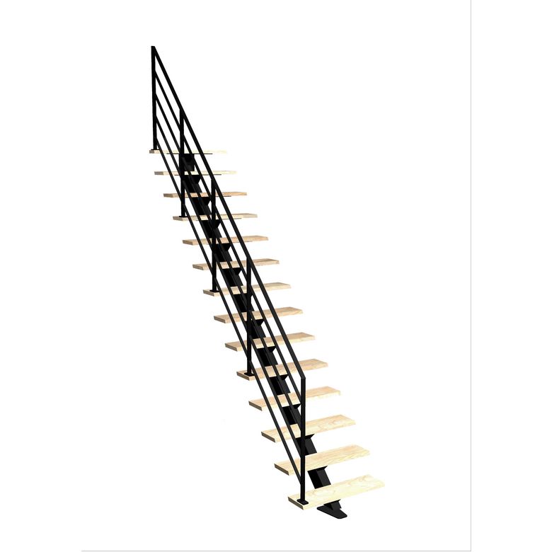 Escalier Elliot droit rampe Fera