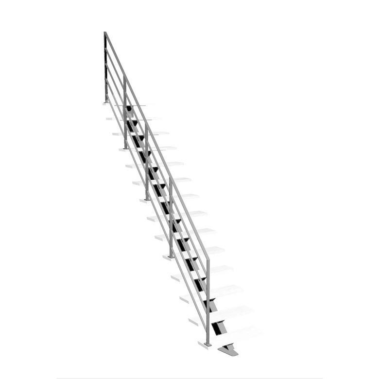 Escalier Elliot droit rampe Fera