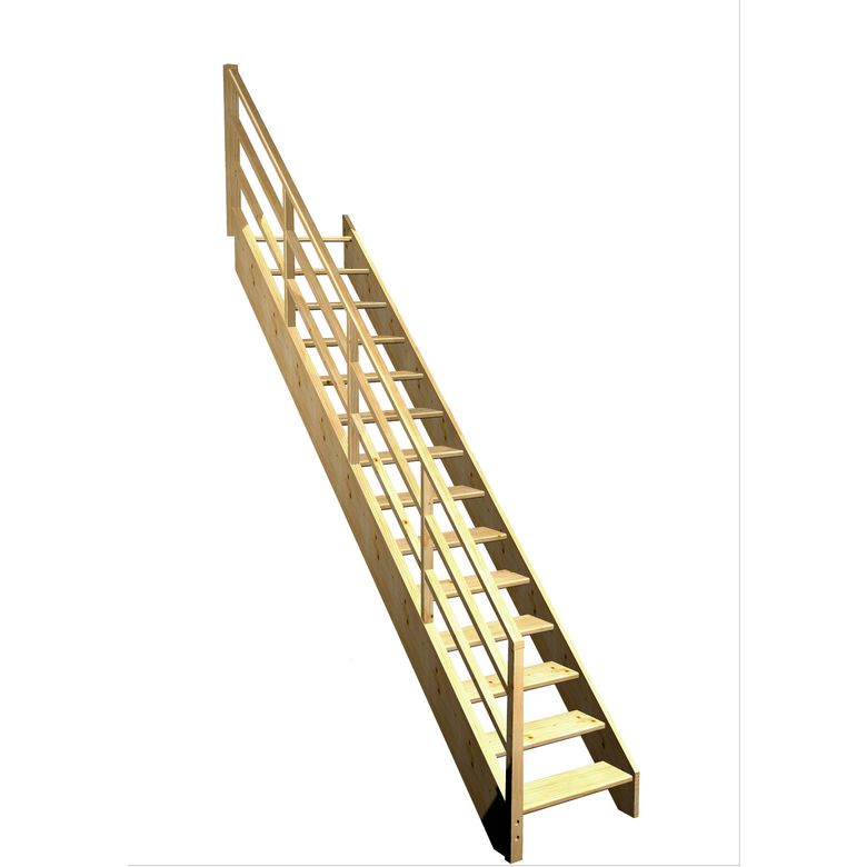 Escalier Aria droit rampe Eden
