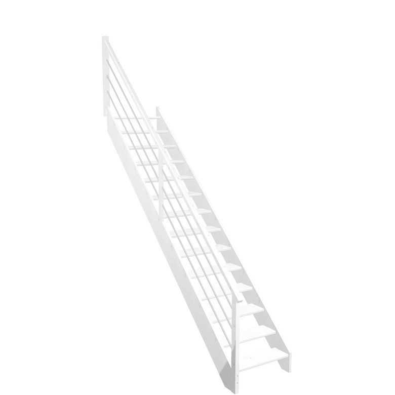 Escalier Aria droit rampe Régate tubes inox