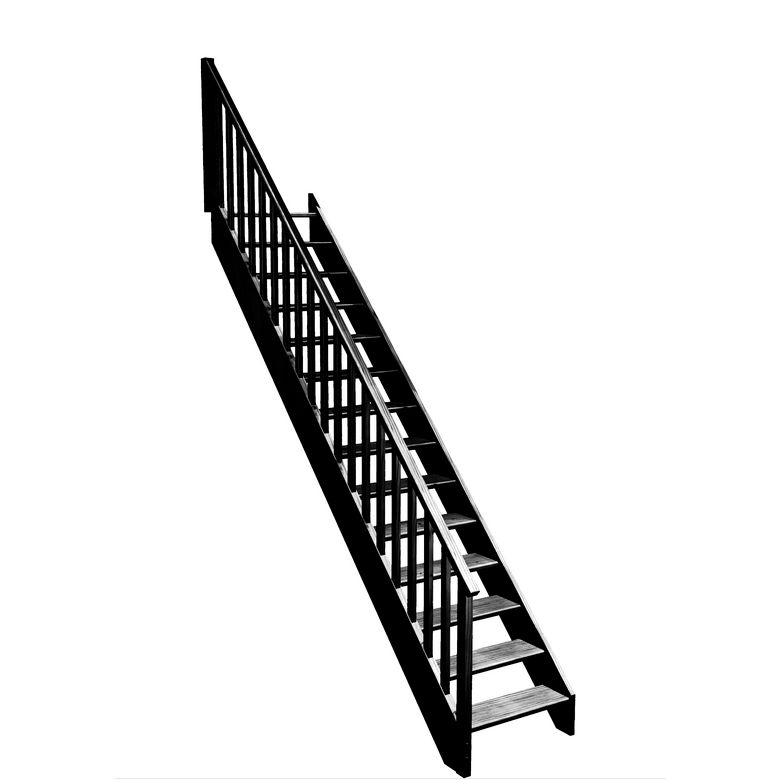 Escalier Aria droit rampe Idéal