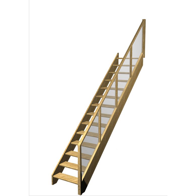 Escalier Aria Droit Chêne Emerence  h.274 R.290 Droite Main Image