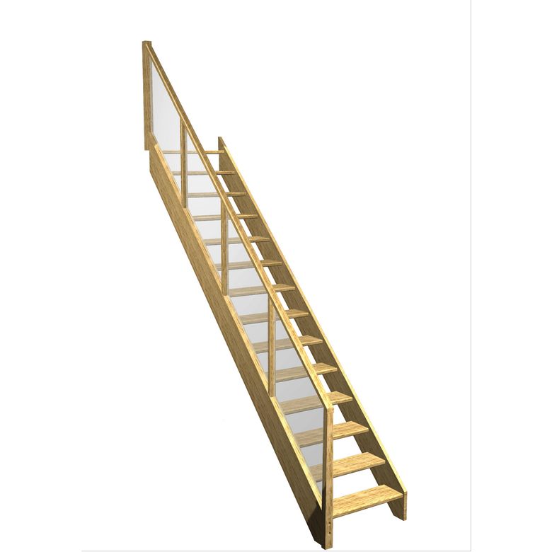 Escalier Aria droit rampe Emerence