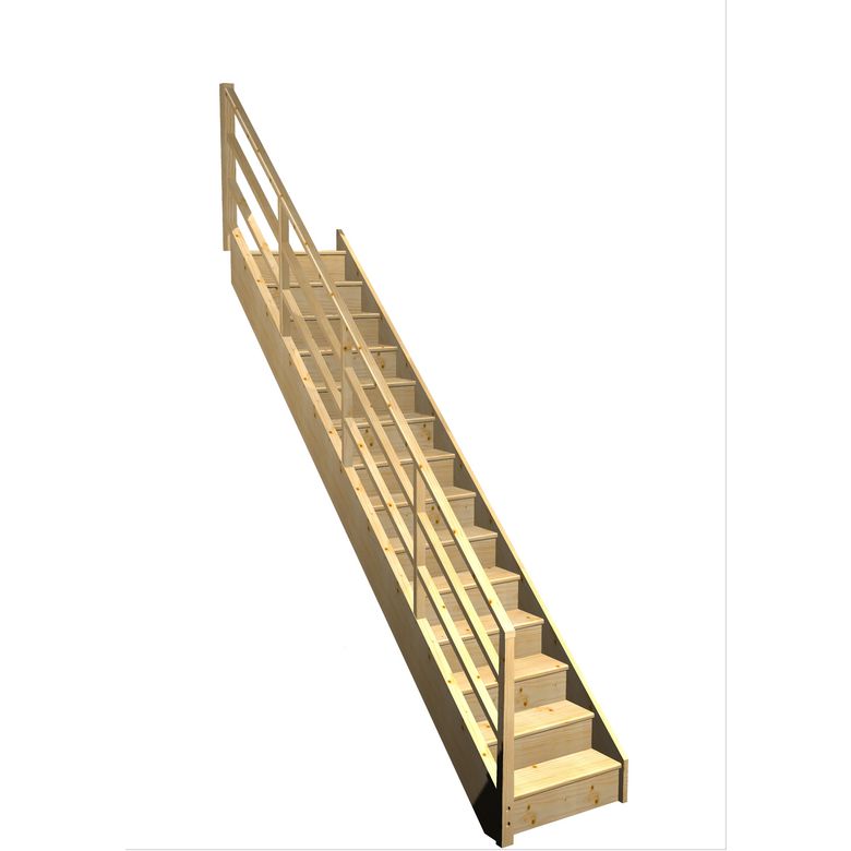 Escalier Faubourg Droit Sapin Eden  h.274 R.290 Gauche Main Image