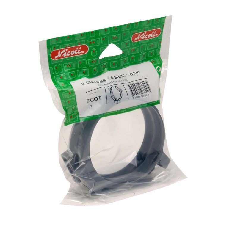 Sachet 2 colliers PVC à bride D.100 Main Image