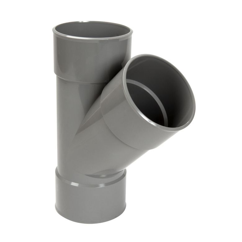 Culotte simple PVC 45° D.100 femelle/femelle Main Image