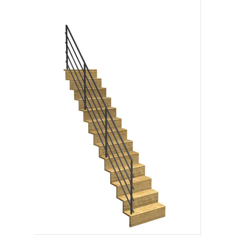 Escalier Jazz droit rampe Fera