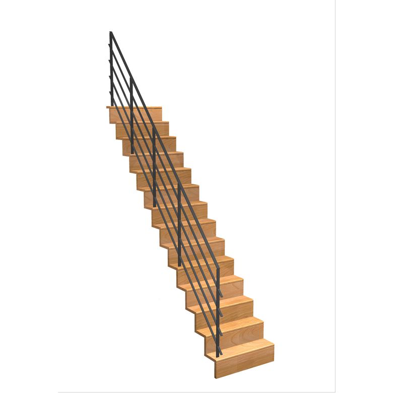 Escalier Jazz droit rampe Fera