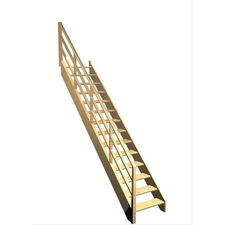 Escalier Aria droit rampe Eden