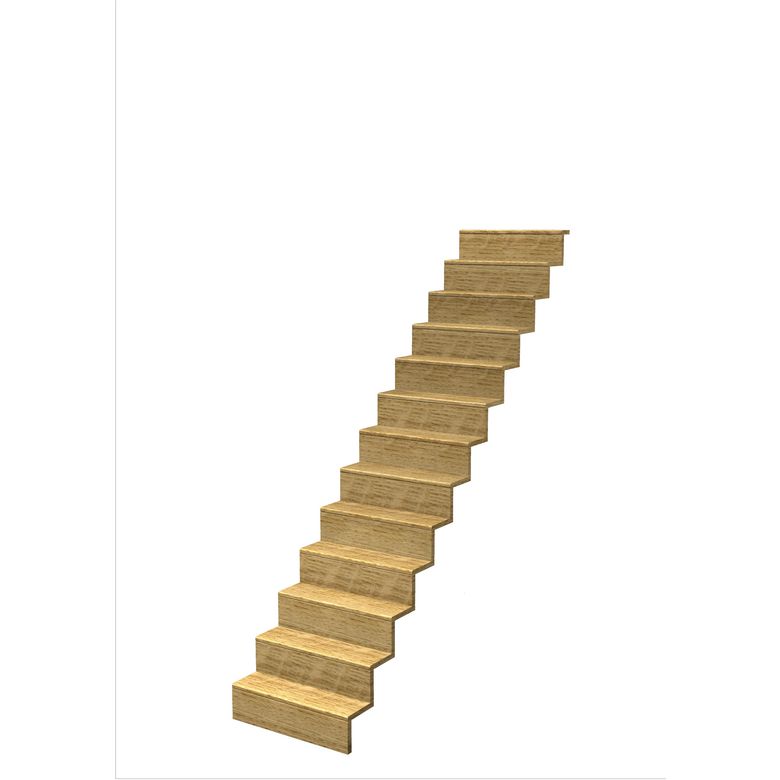 Escalier Jazz Droit Chêne S/Rampe  h.273 R.264 Main Image