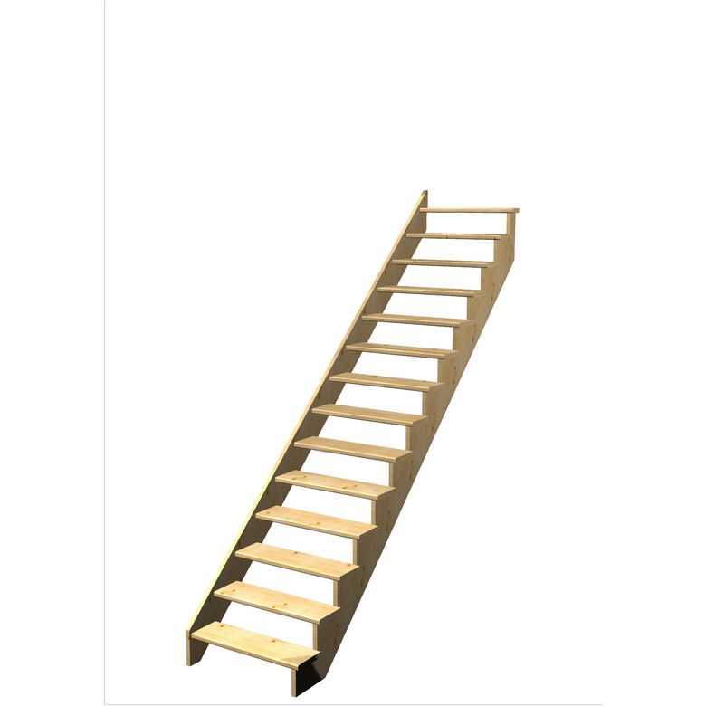 Escalier Ouessant droit sans rampe