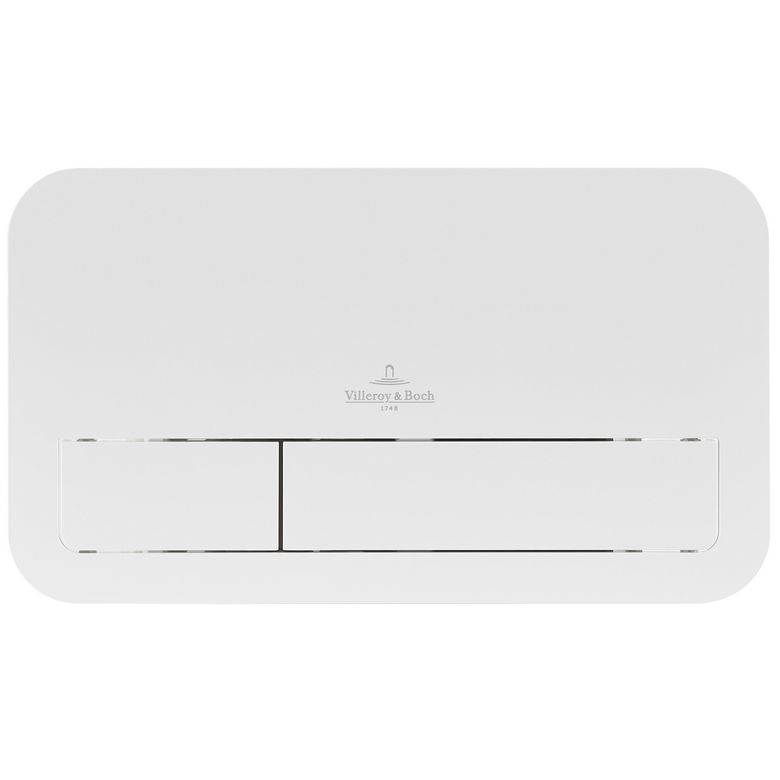 Plaque double commande blanc brillant pour bâti wc STEF et VAL Main Image