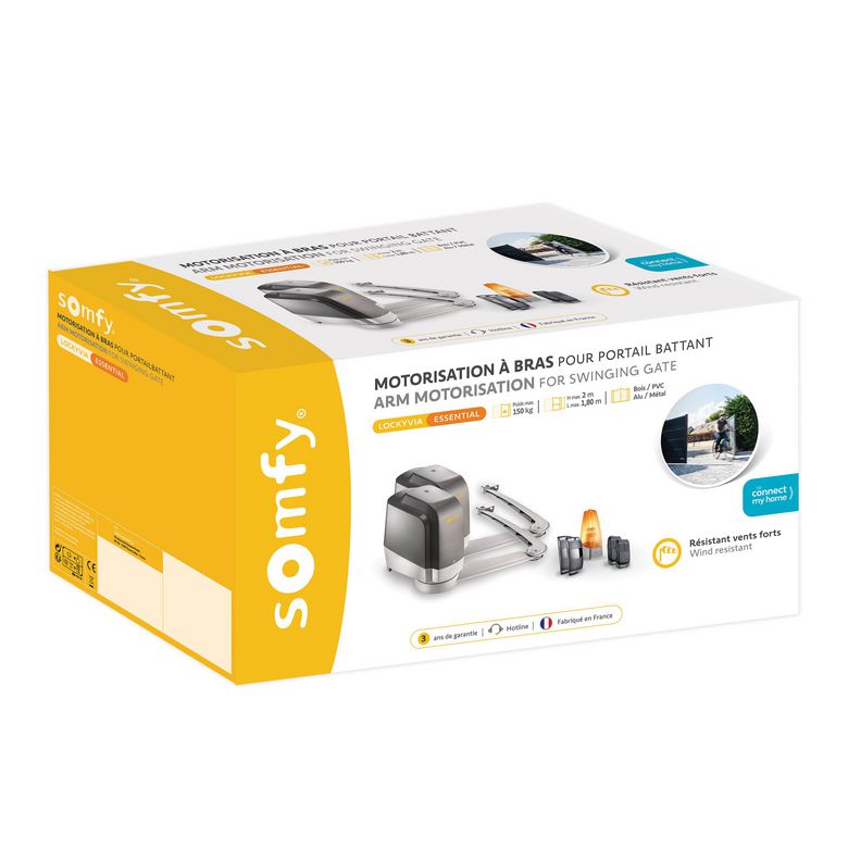 Motorisation de portail à bras Somfy Lockyvia - Extérieur
