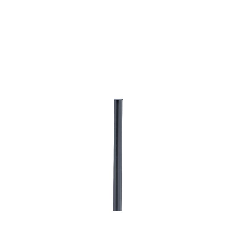 poteau mural pour clôture CATANE aluminium H.685 gris anthracite RAL 7016 Main Image