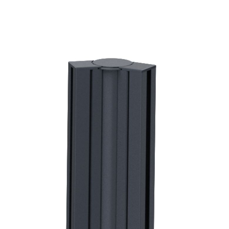 poteau angle pour clôture CATANE aluminium -Lapeyre