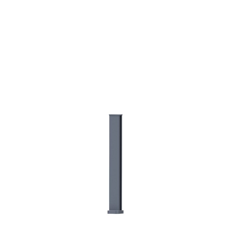 Poteau pour clôture CATANE aluminium H.685 gris anthracite RAL 7016 Main Image