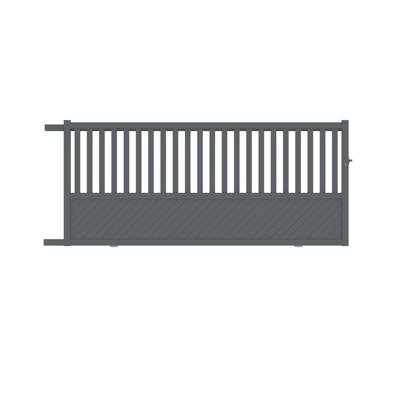 Portail coulissant ETNA semi ajouré aluminium