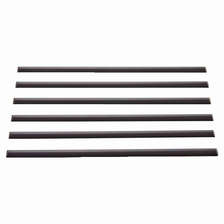 Jeu de 6 baguettes repose-plat finition noir Main Image