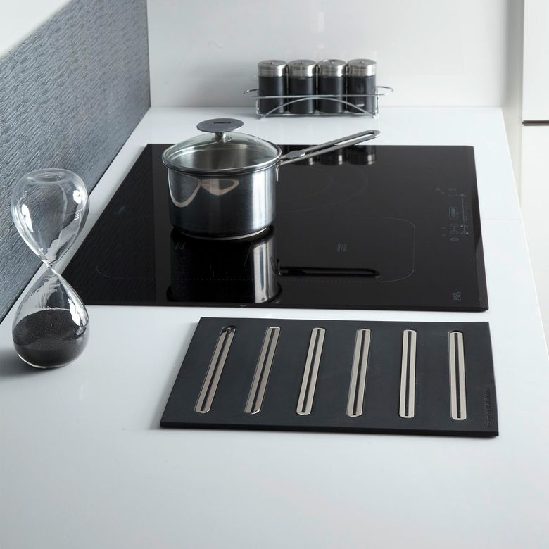 Jeu de 6 baguettes repose-plat + patin central silicone