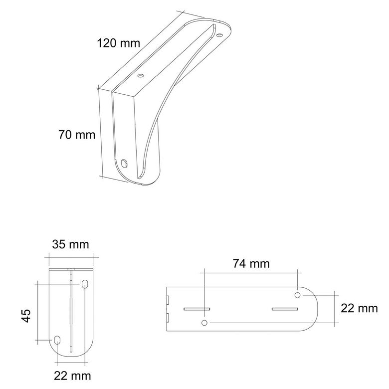 Lot de 2 supports snack finition inox brossé | Lapeyre