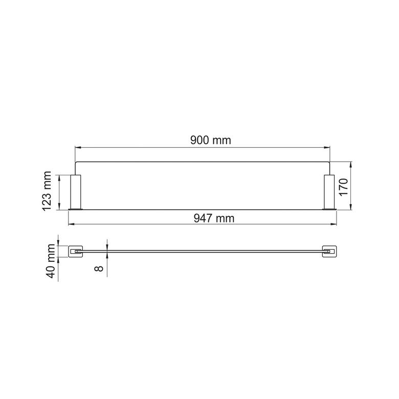 Ecran anti-projection en verre amovible-Lapeyre