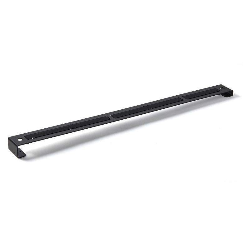 Range-couvercle "élastique" l.79cm en acier noir mat Main Image