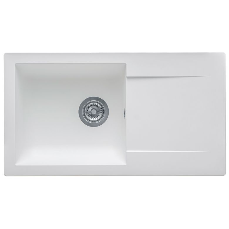 Evier BALTIC synthèse blanc 1 bac L.78 x l.43,5 Main Image