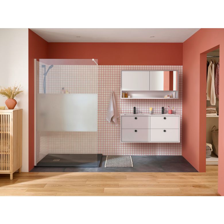 Plan double vasque L.121 cm céramique FORMEO | Lapeyre