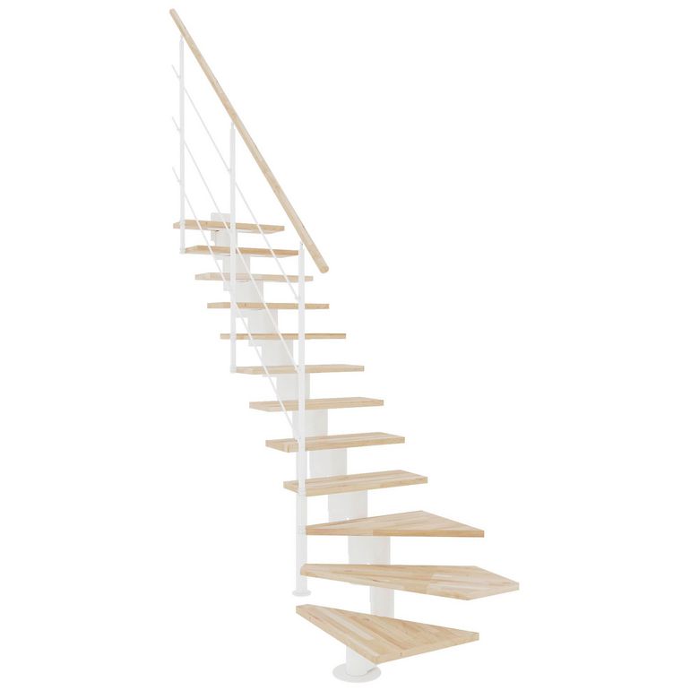 Echelle gain de place 1 QT bas London hêtre - Escaliers
