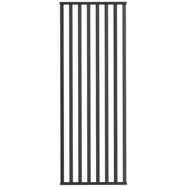 Kit rampe / Cloison CLAUSTRA chêne verni gris anthracite | Lapeyre