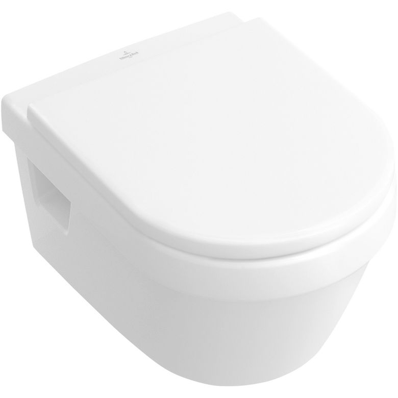 Cuvette suspendue Alex ronde blanc sans bride + abattant frein de chute Main Image