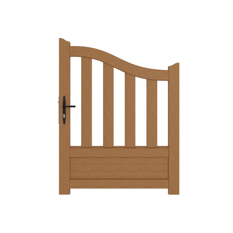 Portillon bois CANNET 2 chapeau de gendarme acc. réglables 130 x l.100 droit Main Image