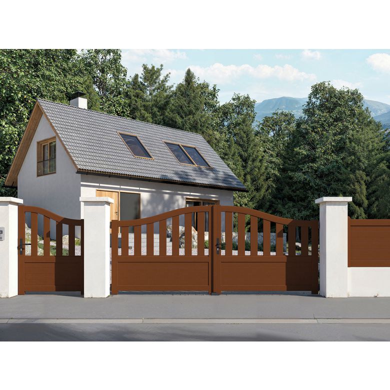 Clôture bois STYLE 2 pleine horizontale H.70 x L.150 cm