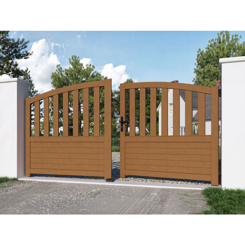 Portillon bois LANDES avec accessoires réglables -Lapeyre