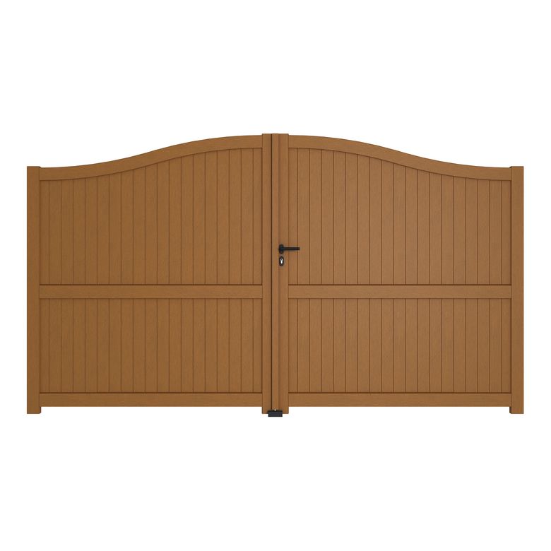 Portail battant bois ROQUEBRUNE avec accessoires réglables