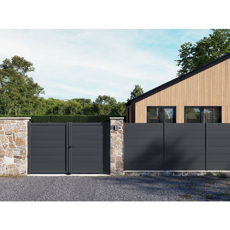 Portillon aluminium Ferrare - Extérieur - Lapeyre